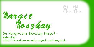 margit noszkay business card